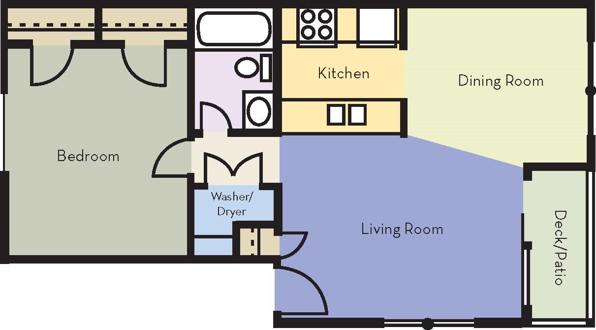 A2 Floor Plan | Avesta Lake Creek Apartments in Austin, TX